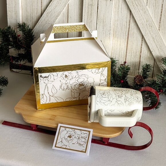 New!  BruMate Resa Müv 15oz in Enchanted Rose! Handmade Coordinating Box & Tag - Picture 5 of 10
